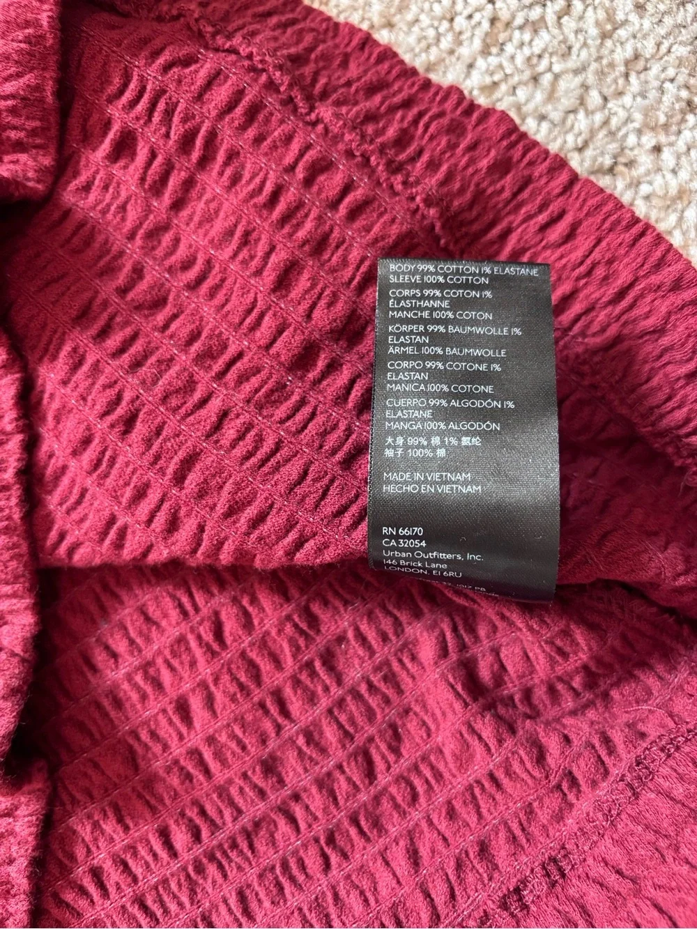 Anthropologie red wine